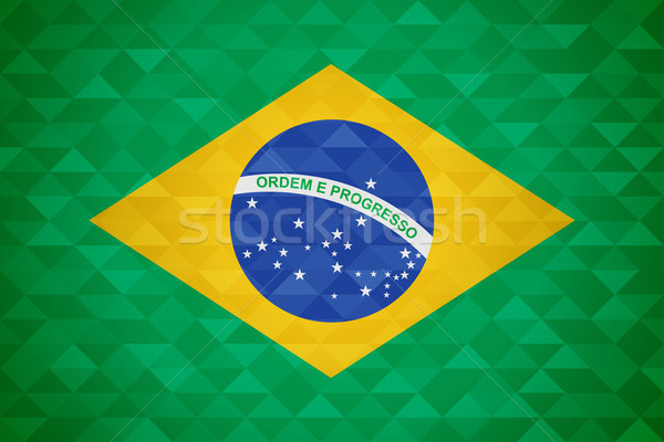 Brazil country flag of brazilian nation Stock photo © cienpies