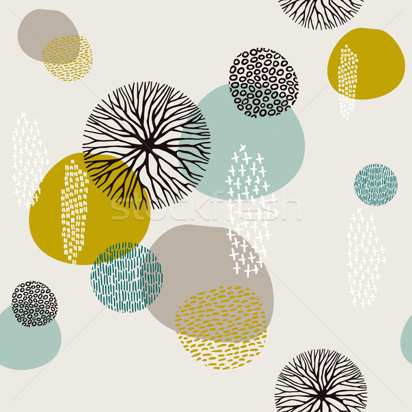 Abstract boho art style pattern background Stock photo © cienpies