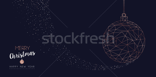 Christmas and new year abstract bauble web banner Stock photo © cienpies