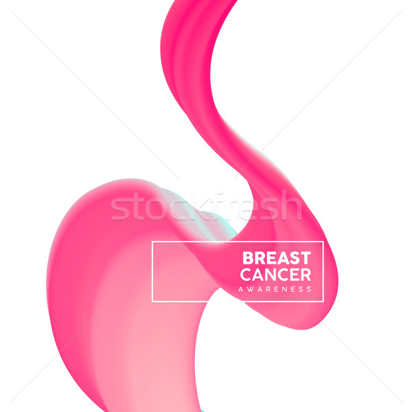 Cancerul de san constientizare roz abstract luna dragoste Imagine de stoc © cienpies