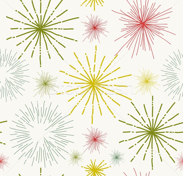 Abstract stars doodle seamless pattern Stock photo © cienpies