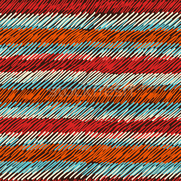 Boho seamless pattern striped vintage background Stock photo © cienpies