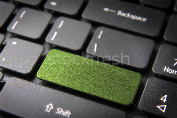 Сток-фото: зеленый · клавиатура · ключевые