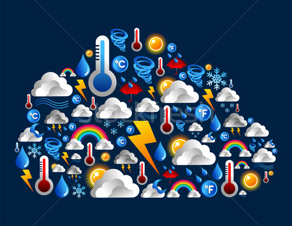 Foto d'archivio: Meteo · nube · vettore