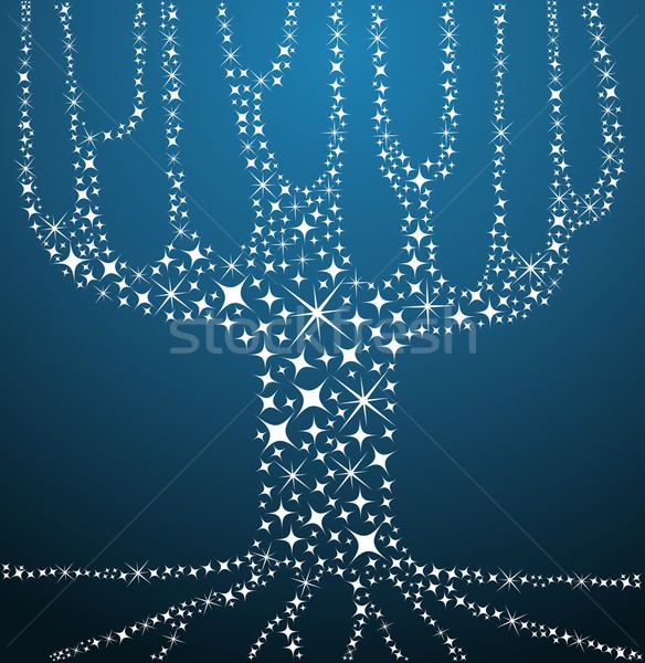 Tree of life stars concept illustration Stock photo © cienpies