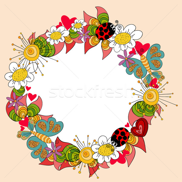 Happy Spring background Stock photo © cienpies