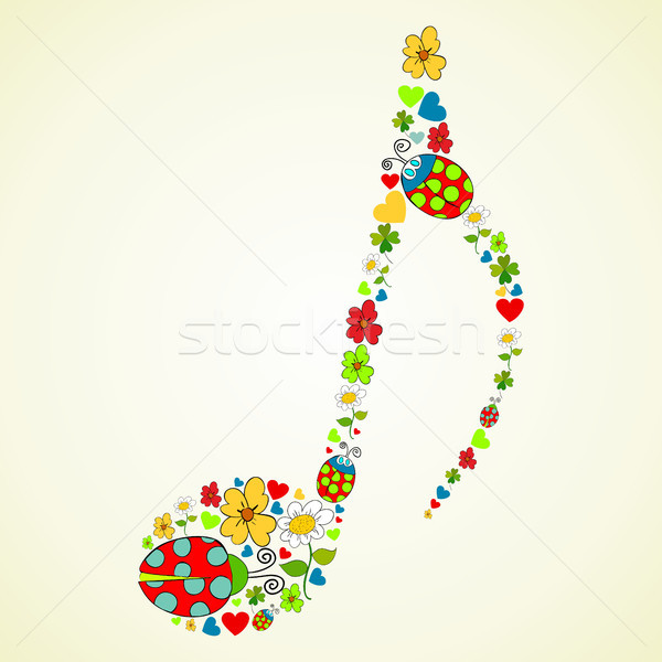 Colorful music texture background Stock photo © cienpies