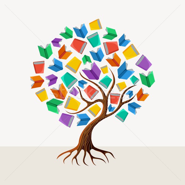 Education tree book concept illustration Stock photo © cienpies