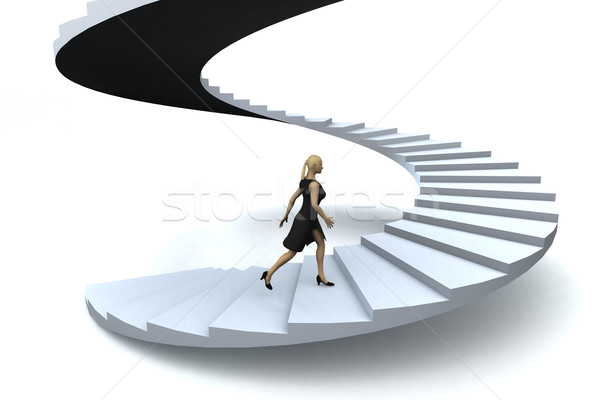 Stairway to success Stock photo © cienpies