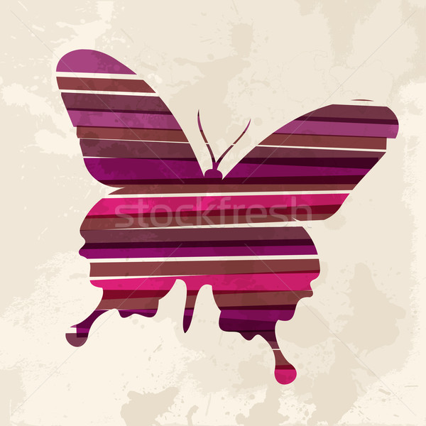 Klasszikus pillangó diverzitás színek átlátszó grunge Stock fotó © cienpies