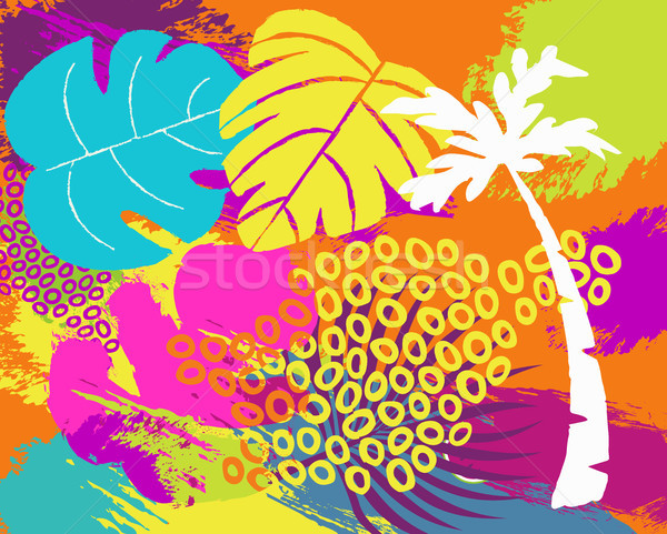 Tropical summer nature abstract background art Stock photo © cienpies