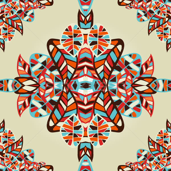 Optic effect geometric leaf pattern Stock photo © cienpies