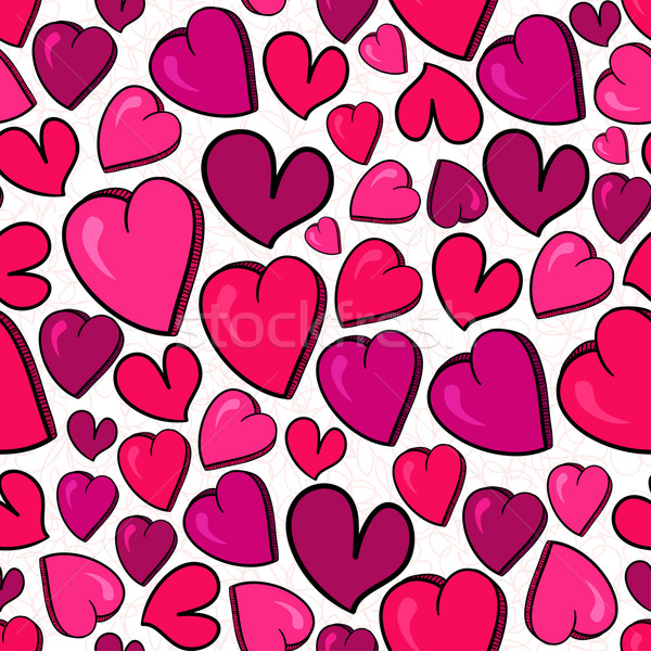 Valentine love heart pattern Stock photo © cienpies