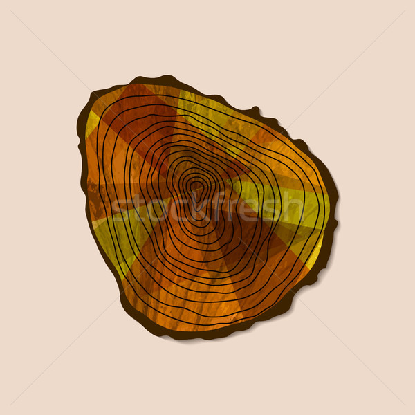 Cut tree log concept illustration for nature help Stock photo © cienpies