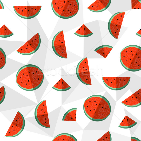 Watermelon summer background healthy fruit design Stock photo © cienpies