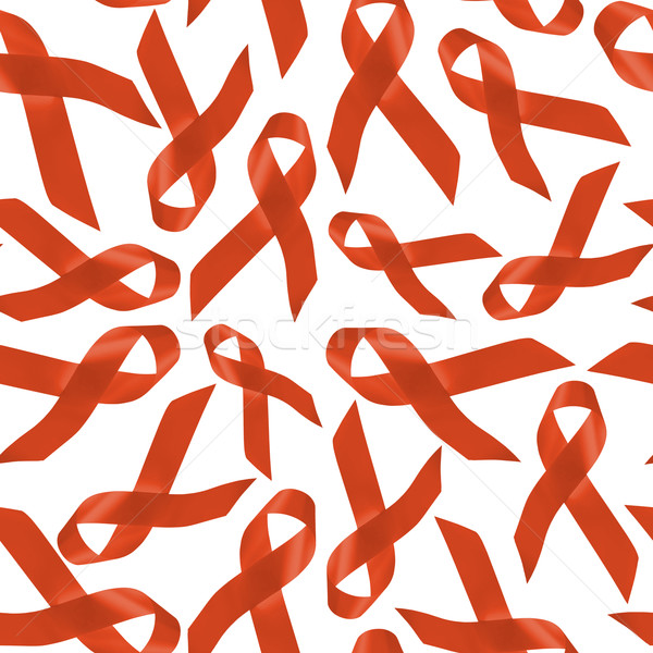 Leukemia cancer seamless pattern with ribbons Stock photo © cienpies