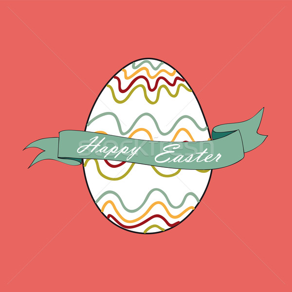 Happy Easter egg Stock photo © cienpies