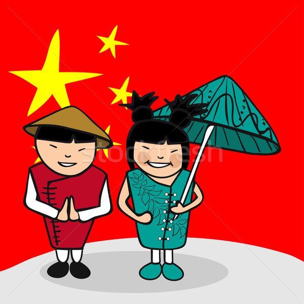 Welcome to China people Stock photo © cienpies