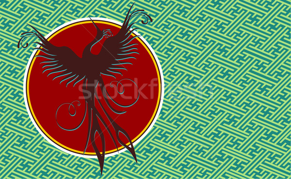 Phoenix bird background Stock photo © cienpies