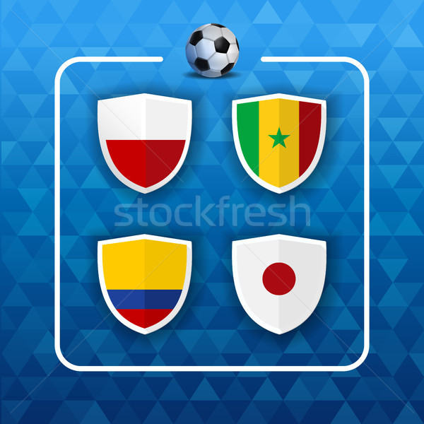Group country teams for russian soccer event  Stock photo © cienpies