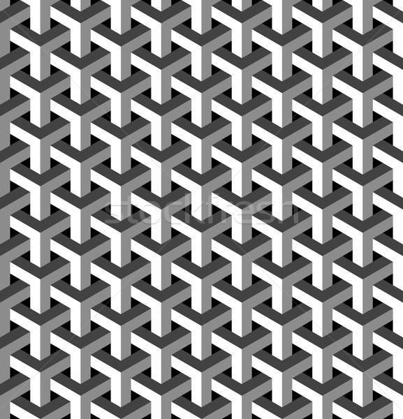 Abstract isometric 3d pattern background Stock photo © cienpies
