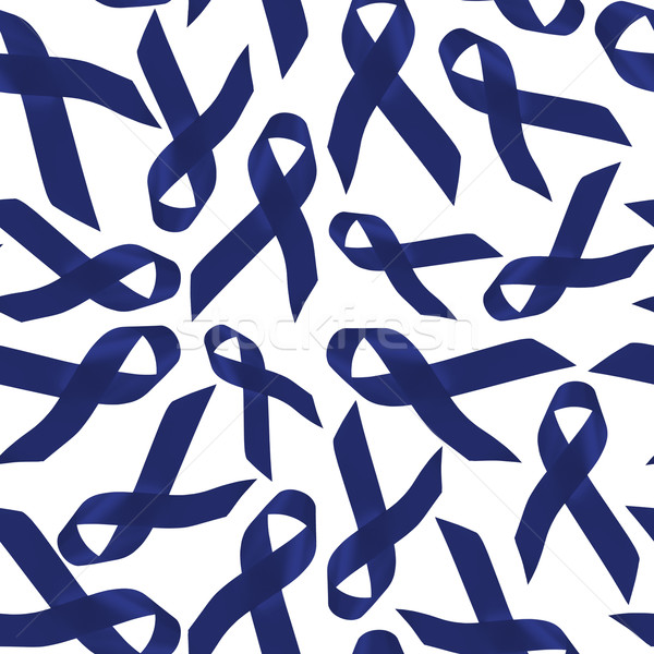 Colon cancer seamless pattern with ribbons Stock photo © cienpies