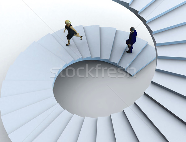 staircase to the  success. Stock photo © cienpies