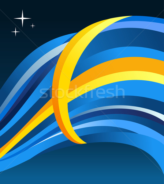 Svédország zászló illusztráció kék vektor akta Stock fotó © cienpies