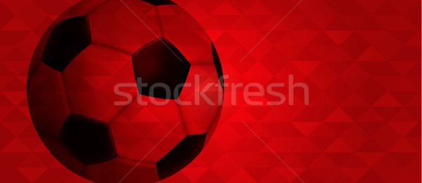 Soccer web banner of special sport event Stock photo © cienpies