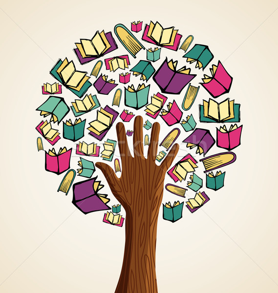 Art hand books tree  Stock photo © cienpies