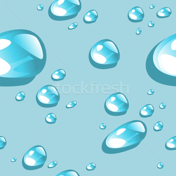 Vízcseppek minta vektor akta textúra természet Stock fotó © cienpies