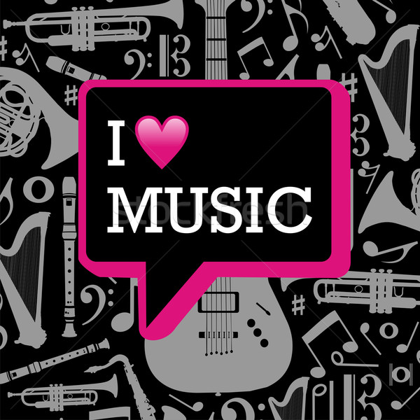 I love music illustration. Stock photo © cienpies