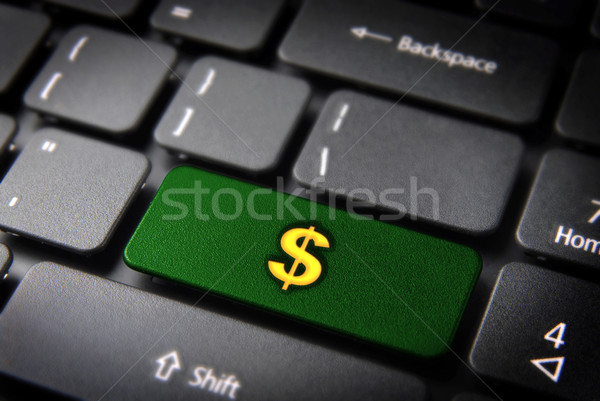 Foto stock: Dinero · Internet · negocios · verde · clave