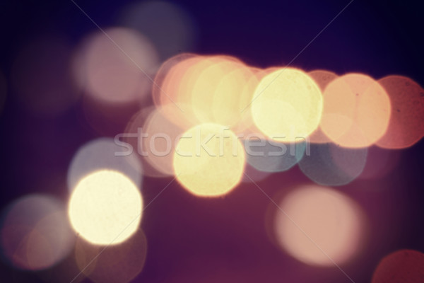 Bokeh lights blur vintage effect background  Stock photo © cienpies