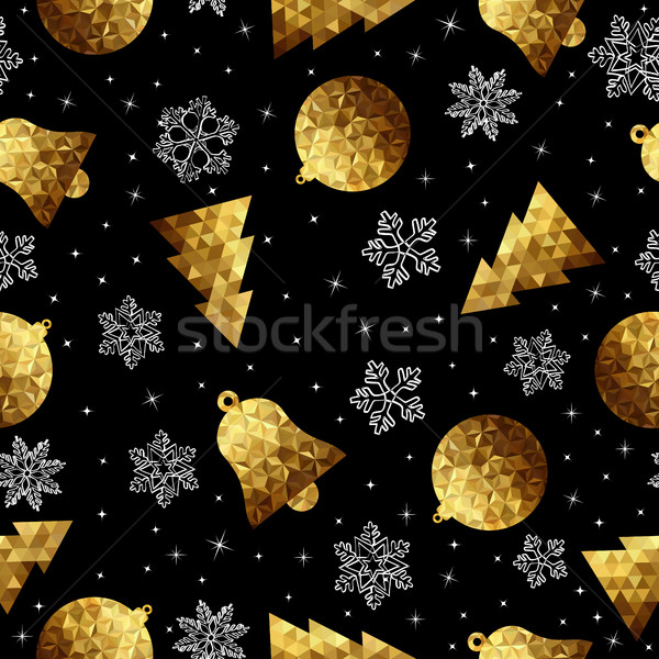 Or Noël décoration art faible [[stock_photo]] © cienpies