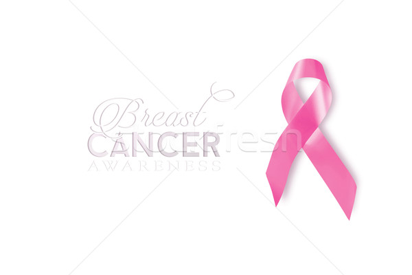 Breast cancer awareness ribbon banner background Stock photo © cienpies