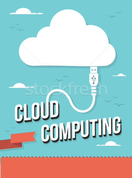 Cloud computing concept Stock photo © cienpies