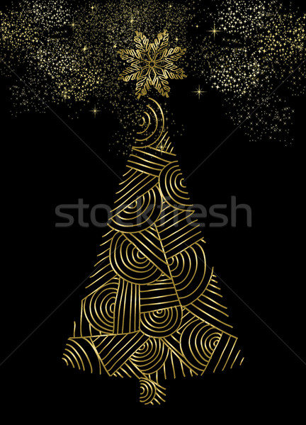 Download Gold Christmas Tree Luxury Abstract Line Design Vector Illustration C Cienpies Design Cienpies 7674871 Stockfresh PSD Mockup Templates