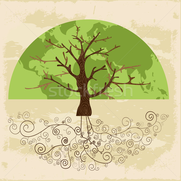 Tree world concept Stock photo © cienpies
