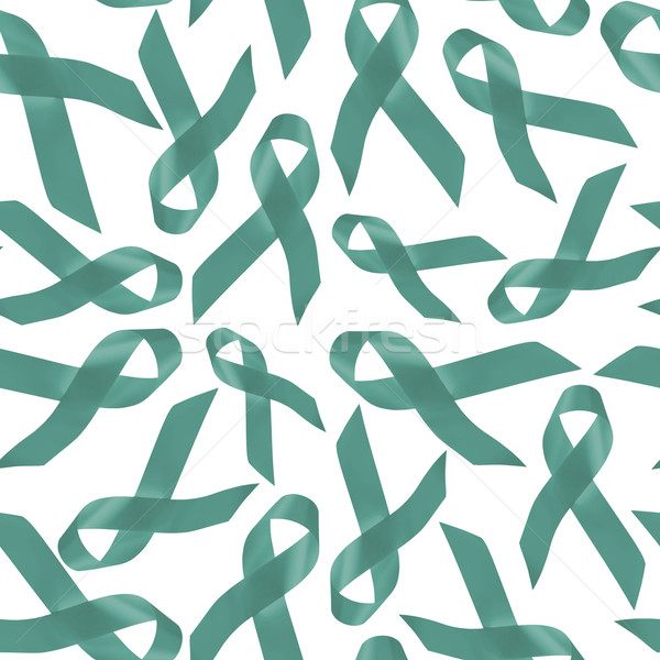Cervical cancer seamless pattern with ribbons Stock photo © cienpies