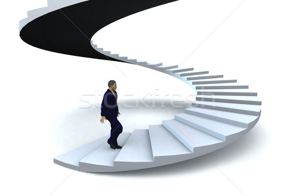 Stairway to success Stock photo © cienpies