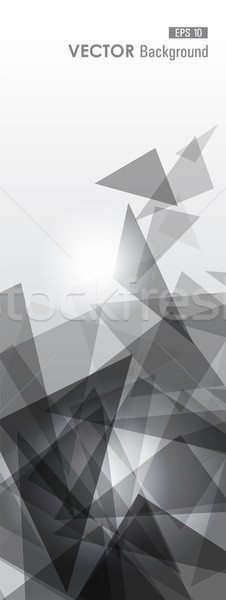 Szary geometryczny przezroczystość modny przezroczysty streszczenie Zdjęcia stock © cienpies