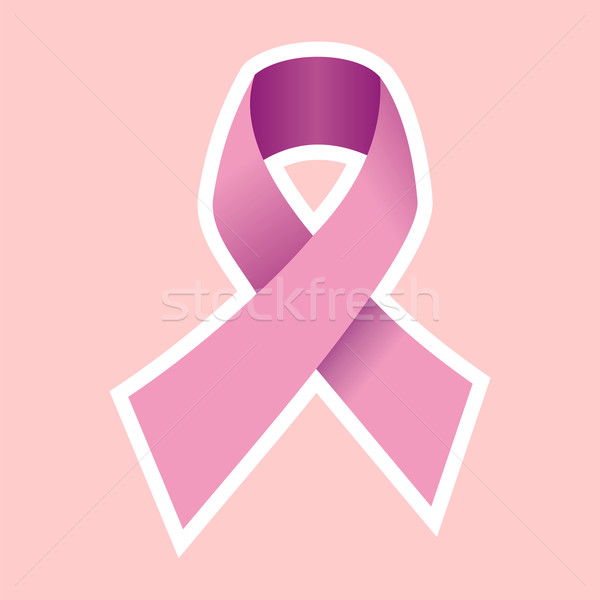 Cancer du sein ruban rose symbole vecteur fichier [[stock_photo]] © cienpies