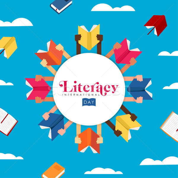 Literacy Day concept for children education  Stock photo © cienpies