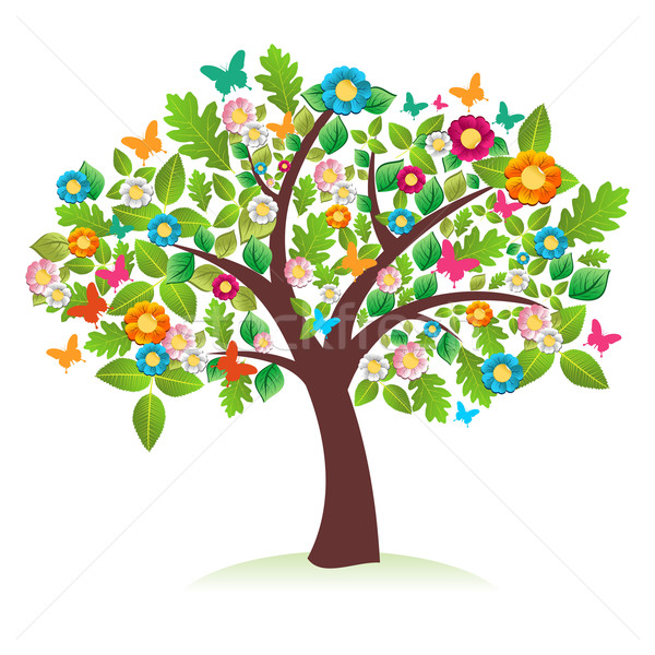 Abstract spring time tree Stock photo © cienpies
