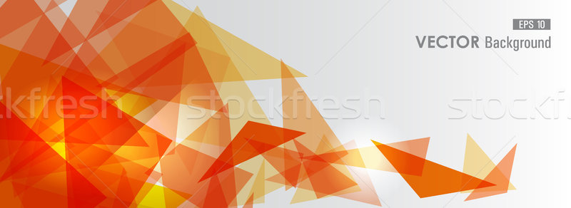 Arancione geometrica trasparenza trasparente abstract Foto d'archivio © cienpies