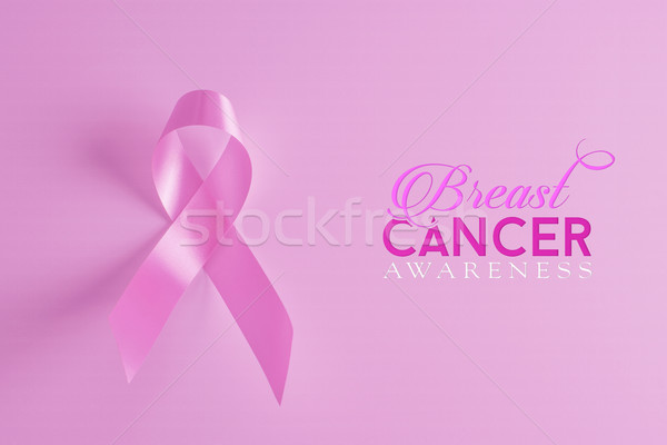 Breast cancer awareness pink ribbon background Stock photo © cienpies