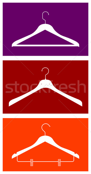 Clothes hangers Stock photo © cienpies