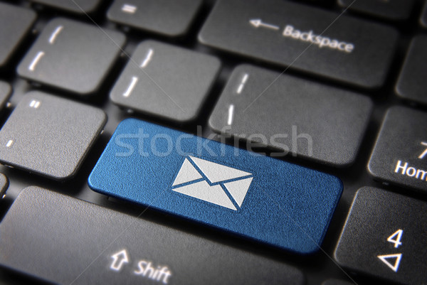 Сток-фото: синий · клавиатура · ключевые · веб · бизнеса