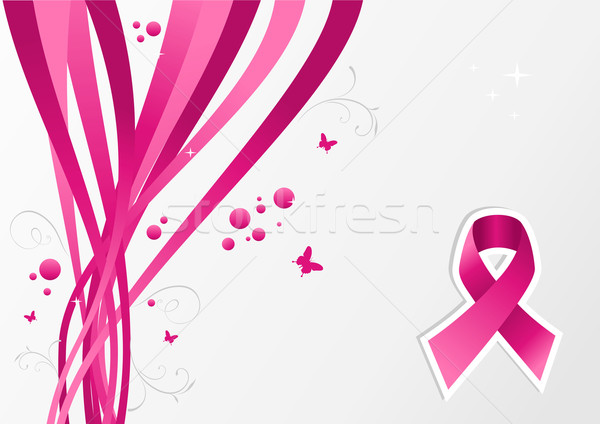 Pink breast cancer ribbon awareness Stock photo © cienpies